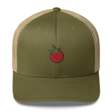 Cherry Tomato Embroidered Trucker Cap