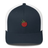 Cherry Tomato Embroidered Trucker Cap