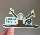 Banana Split Hanumanasana Monkey Sticker