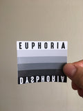 Euphoria Dysphoria Trans Pride Sticker