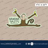 Banana Split Hanumanasana Monkey Sticker