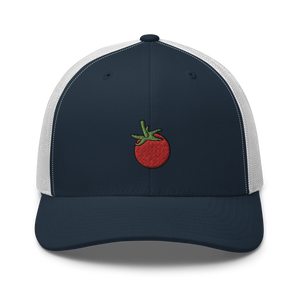 Cherry Tomato Embroidered Trucker Cap