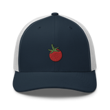 Cherry Tomato Embroidered Trucker Cap