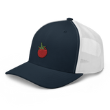 Cherry Tomato Embroidered Trucker Cap