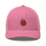 Cherry Tomato Embroidered Trucker Cap