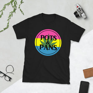 Pots & Pans LGBTQ+ Stoner Pride - Short-Sleeve Unisex T-Shirt